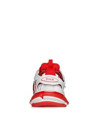 Scarpe sportive bianche e rosse di Balenciaga
