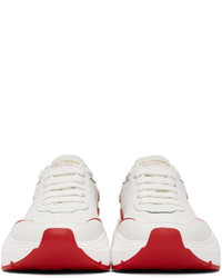 Scarpe sportive bianche e rosse di Dolce & Gabbana