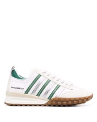 Scarpe sportive bianche e verdi di DSQUARED2
