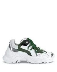 Scarpe sportive bianche e verdi di N°21