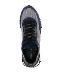 Scarpe sportive blu scuro e bianche di Ghoud