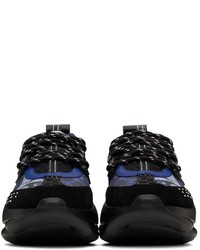 Scarpe sportive blu scuro di Versace