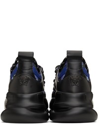 Scarpe sportive blu scuro di Versace