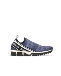 Scarpe sportive blu scuro di Dolce & Gabbana