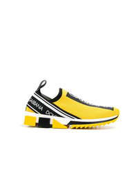 Scarpe sportive gialle di Dolce & Gabbana