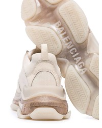 Scarpe sportive in pelle beige di Balenciaga