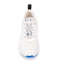 Scarpe sportive in pelle bianche e blu di Stella McCartney