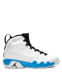 Scarpe sportive in pelle bianche e blu di Jordan