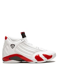 Scarpe sportive in pelle bianche e rosse di Jordan