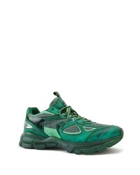 Scarpe sportive in pelle effetto tie-dye verdi di Axel Arigato