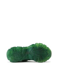 Scarpe sportive in pelle effetto tie-dye verdi di Axel Arigato