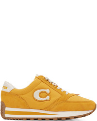 Scarpe sportive in pelle gialle di Coach 1941