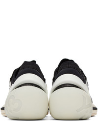 Scarpe sportive in pelle nere e bianche di Y-3