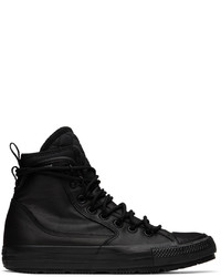 Scarpe sportive in pelle nere di Converse