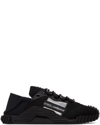 Scarpe sportive in pelle nere di Dolce & Gabbana