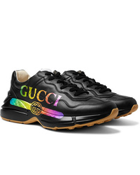 Scarpe sportive in pelle nere di Gucci