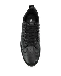 Scarpe sportive in pelle nere di DSQUARED2