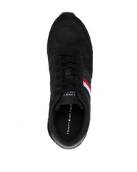 Scarpe sportive in pelle nere di Tommy Hilfiger