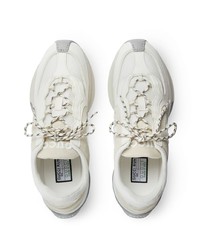 Scarpe sportive in pelle scamosciata bianche di Gucci