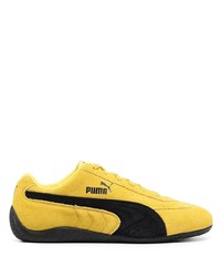 Scarpe sportive in pelle scamosciata gialle di Puma