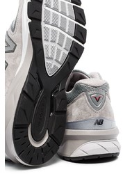 Scarpe sportive in pelle scamosciata grigie di New Balance