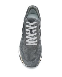 Scarpe sportive in pelle scamosciata grigio scuro di Premiata