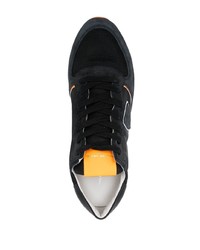 Scarpe sportive in pelle scamosciata nere di Philippe Model Paris