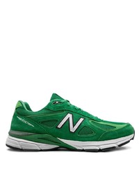 Scarpe sportive in pelle scamosciata verdi di New Balance