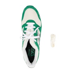 Scarpe sportive in pelle scamosciata verdi di Asics