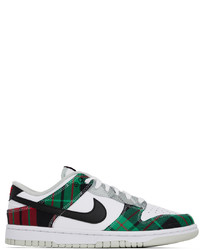 Scarpe sportive in pelle verde scuro di Nike