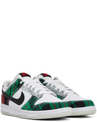 Scarpe sportive in pelle verde scuro di Nike