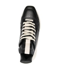 Scarpe sportive nere e bianche di Rick Owens