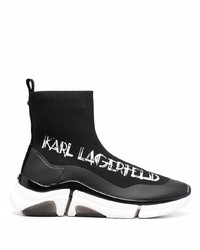Scarpe sportive nere e bianche di Karl Lagerfeld