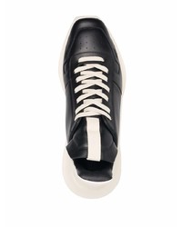 Scarpe sportive nere e bianche di Rick Owens DRKSHDW