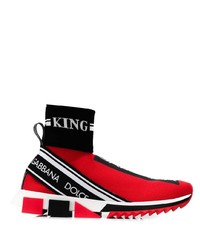 Scarpe sportive rosse di Dolce & Gabbana