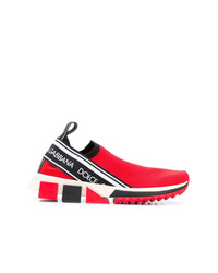 Scarpe sportive rosse di Dolce & Gabbana