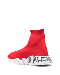 Scarpe sportive rosse di Balenciaga