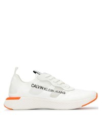 Scarpe sportive stampate bianche di Calvin Klein Jeans