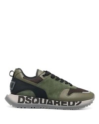 Scarpe sportive verde oliva di DSQUARED2