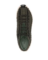 Scarpe sportive verde scuro di Valentino Garavani