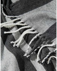 Scialle a righe verticali grigio di Asos