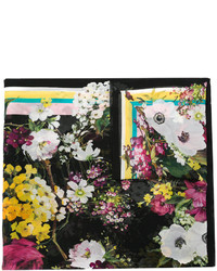 Sciarpa a fiori nera di Dolce & Gabbana