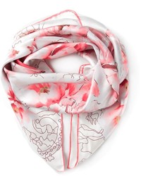 Sciarpa a fiori rosa di Elie Saab
