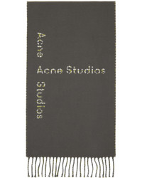 Sciarpa a quadri grigio scuro di Acne Studios