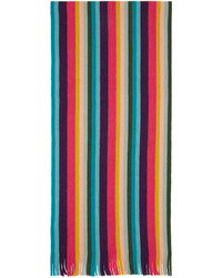 Sciarpa a righe orizzontali multicolore di Paul Smith