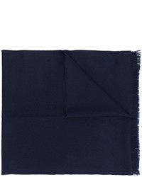 Sciarpa di lana blu scuro di Emporio Armani