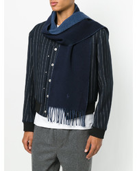 Sciarpa di lana blu scuro di Polo Ralph Lauren