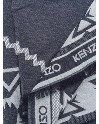 Sciarpa di lana blu scuro di Kenzo