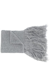 Sciarpa di lana grigia di Lanvin