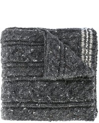 Sciarpa di lana grigio scuro